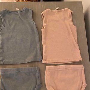 Quincy Mae Ribbed Bloomer & Ribbed Tank (6-12 mo)